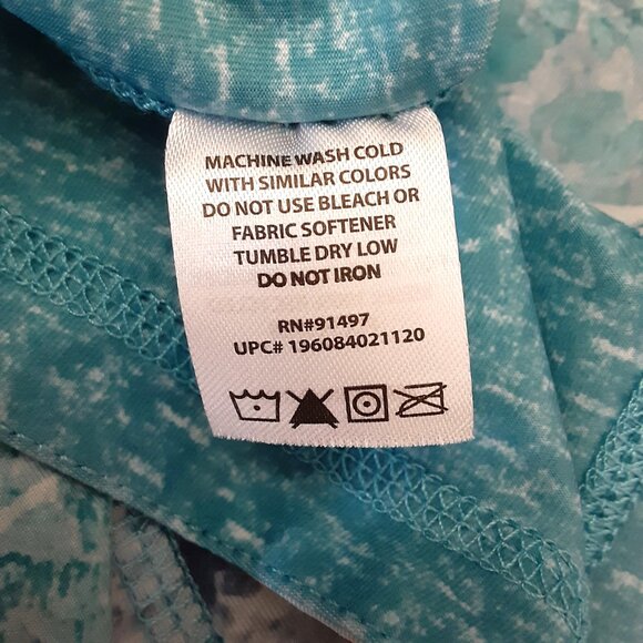 Realtree Fishing Woman's Top Size XL Long Sleeve Blue/Gray Recycled Polyester - Picture 6 of 9